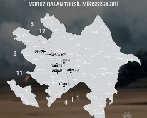 Düşmən təxribatı nəticəsində dağıdılan məktəblərin sayı - 3 məktəbli həlak oldu