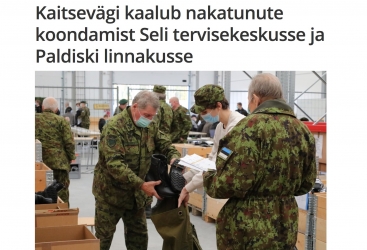 Estoniya Müdafiə Qüvvələrində 100-dən çox əsgər koronavirusa yoluxub