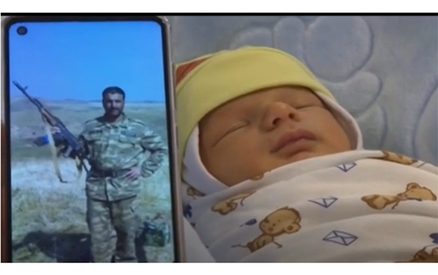 Yeni doğulan körpəyə şəhid atasının adı verildi - Video