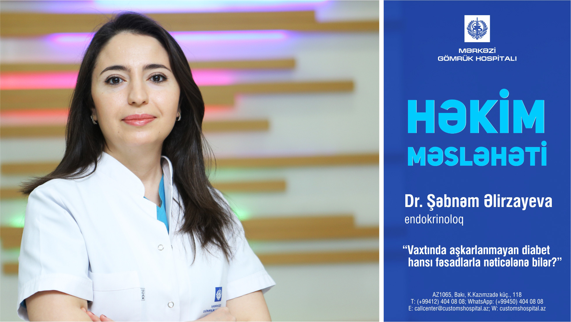 Vaxtında aşkarlanmayan diabet bu fəsadlarla nəticələnə bilər - Həkim-endokrinoloq