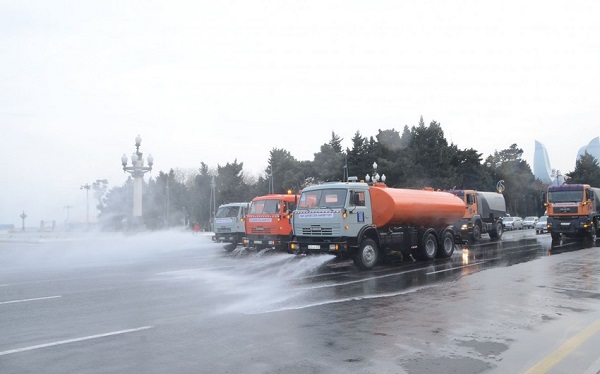 Bakıda 550 küçə dezinfeksiya edilib   