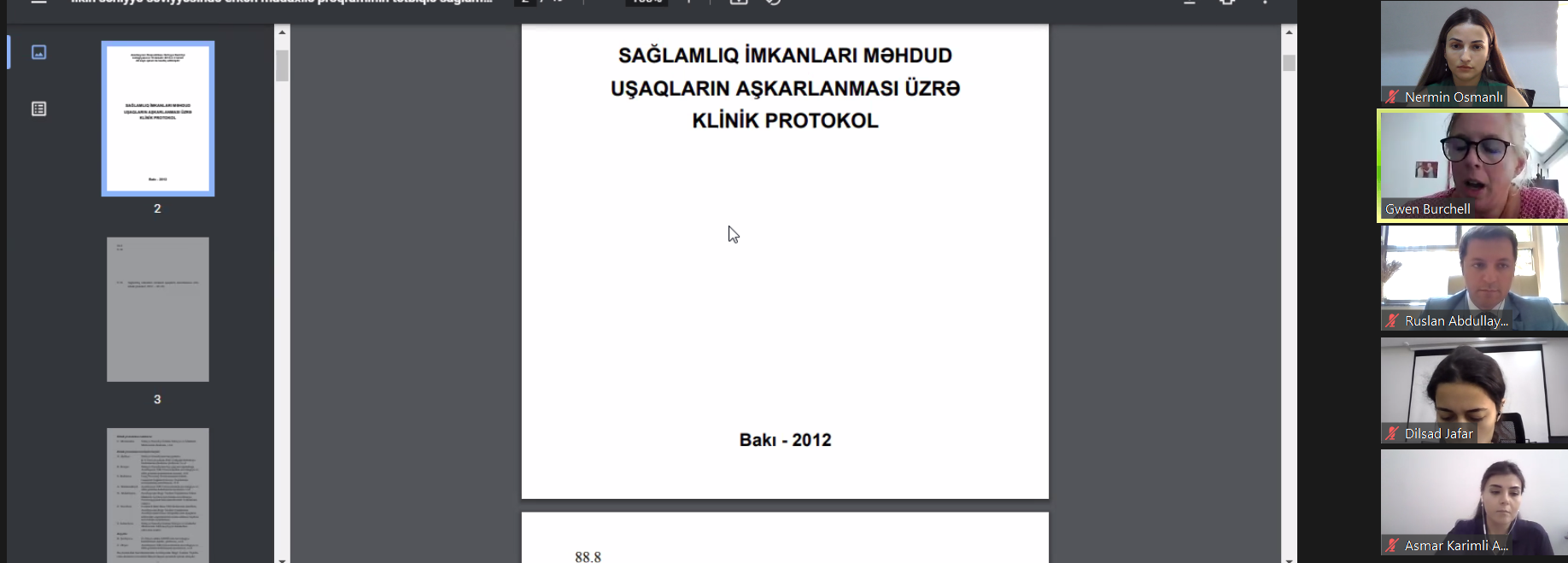 TƏBİB: “Psixi sağlamlıq sahəsində görülən işlər müzakirə olunub