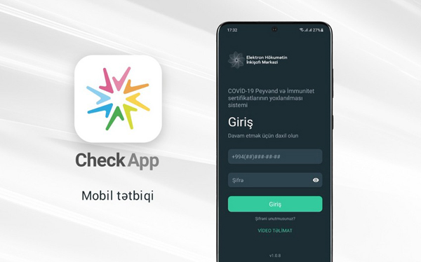 COVID-19 pasportunun yoxlanılması üçün mobil tətbiq istifadəyə verilib  