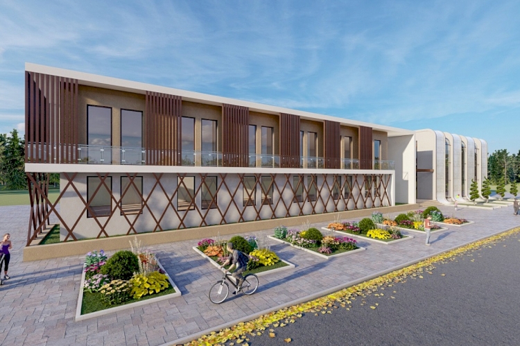 Qəbələdə Uşaq Reabilitasiya Mərkəzinin tikintisi yekunlaşır