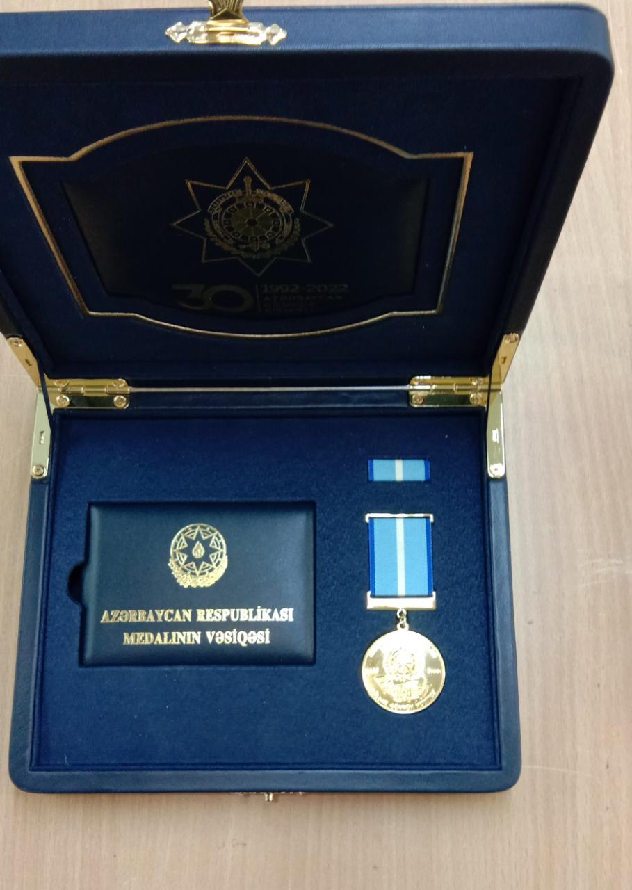 Tibbi Xidmət İdarəsinin əməkdaşları Dövlət Gömrük Komitəsinin 30 illiyi yubiley medalları ilə təltif olunublar