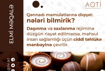 Qənnadı məmulatlarının saxlanılma qaydası - ELMİ MƏQALƏ