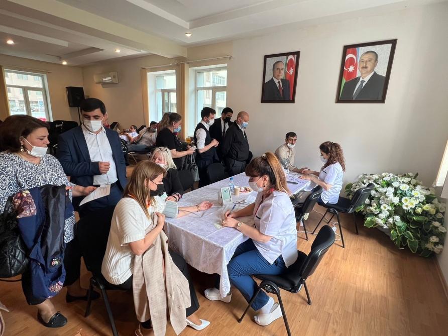 Nəsimi rayonunda qanvermə aksiyası keçirilib