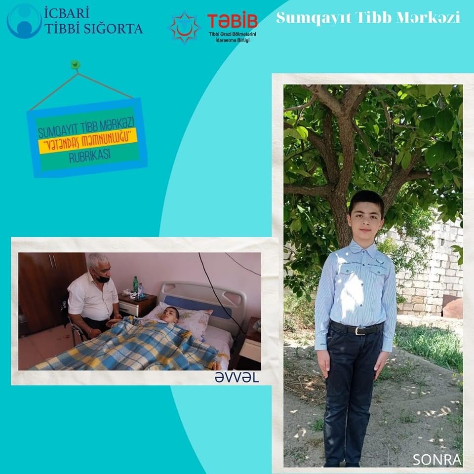 Ürək əməliyyatı olan uşağın anası Sumqayıt Tibb Mərkəzinin həkimlərinə minnətdarlığını bildirib