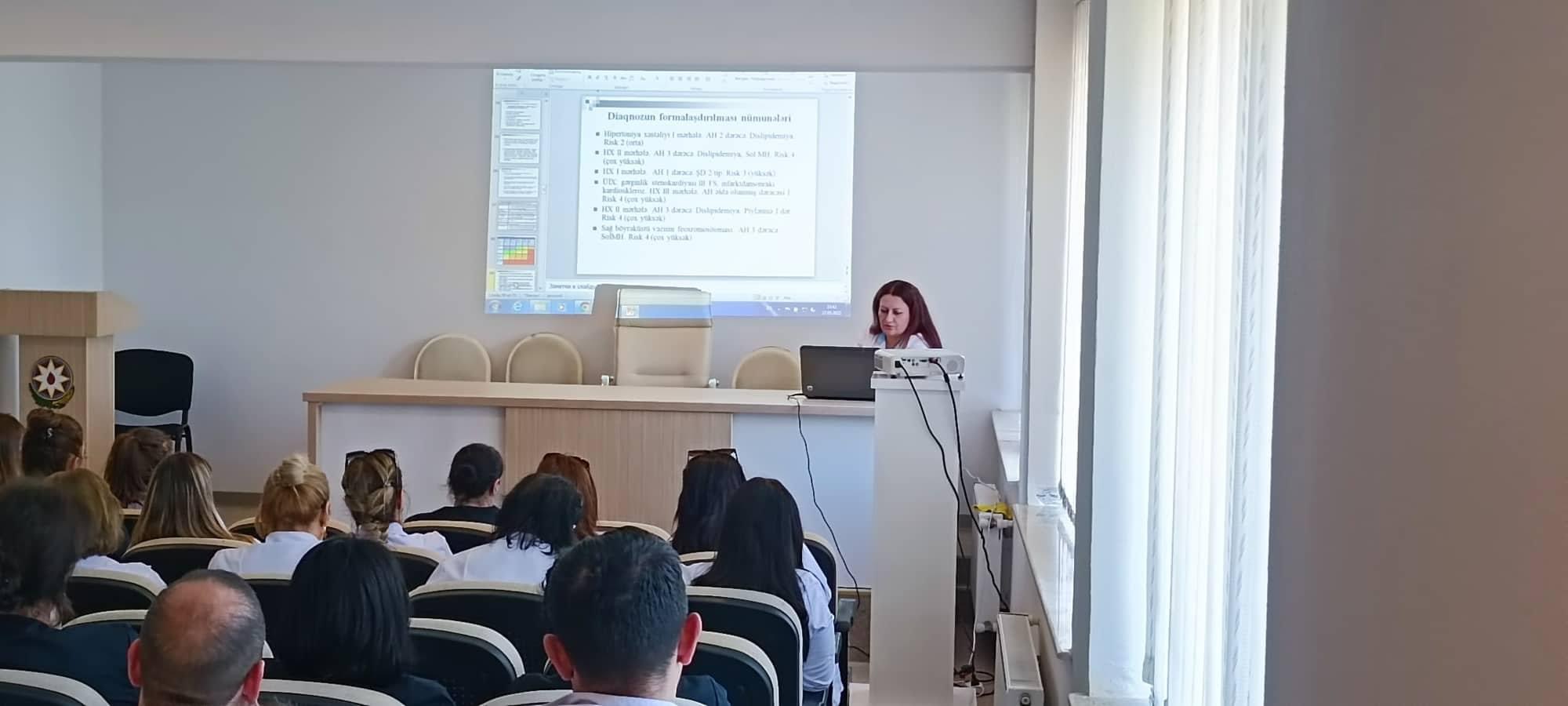 “Arterial hipertenziyanın diaqnostika və müalicəsi” mövzusunda elmi seminar keçirilib