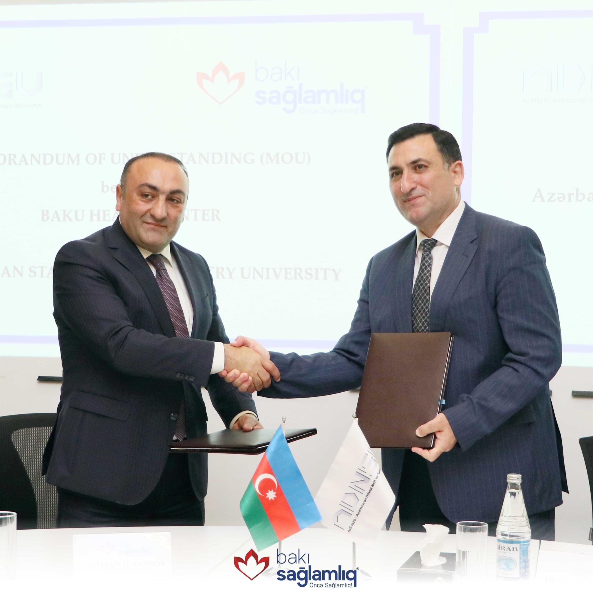 Bakı Sağlamlıq Mərkəzi Azərbaycan Dövlət Neft və Sənaye Universiteti ilə əməkdaşlıq edəcək