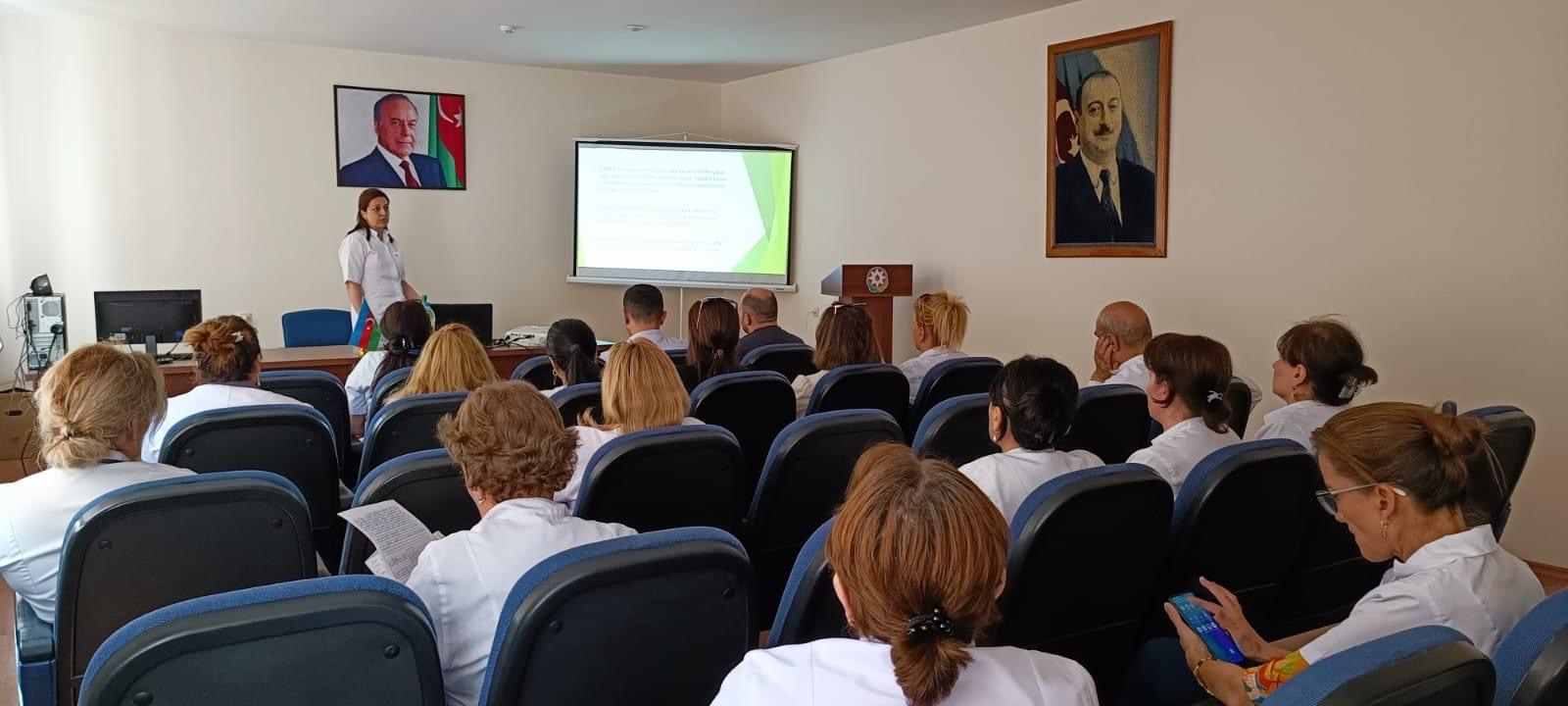 Sumqayıt şəhər Uşaq Xəstəxanasında maarifləndirici seminar keçirilib