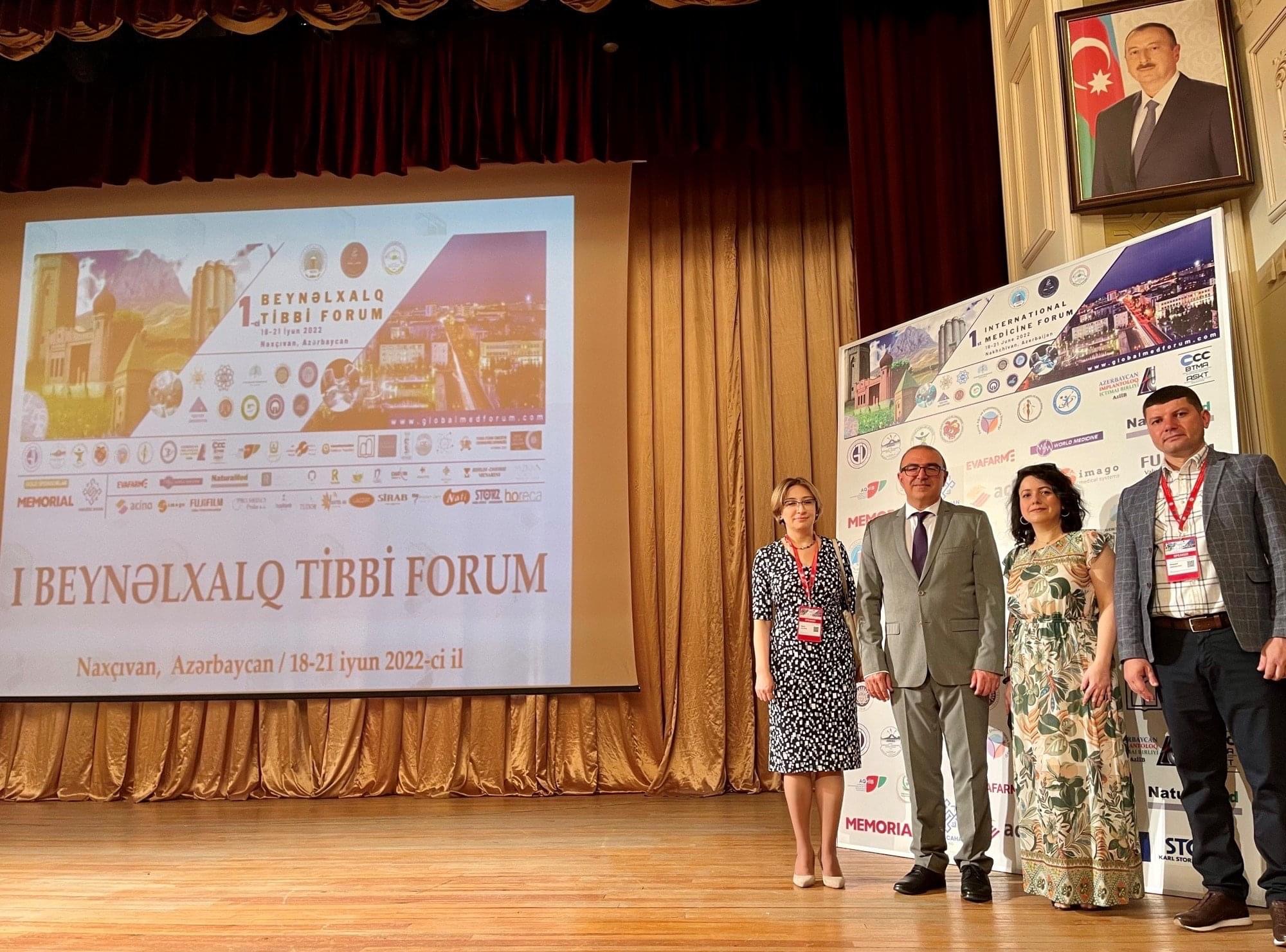 DGK Tibbi Xidmət İdarəsinin və Mərkəzi Gömrük Hospitalının nümayəndələri I Beynəlxalq Tibbi Forumunda iştirak edirlər