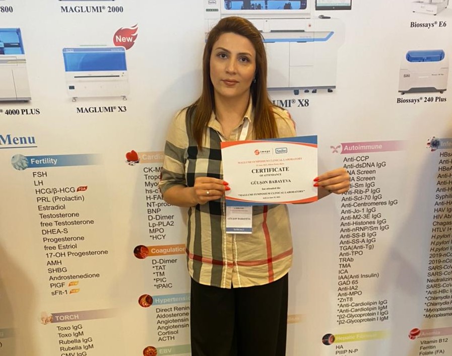 Mərkəzi Gömrük Hospitalının həkim-laborantı simpoziumda iştirak edib