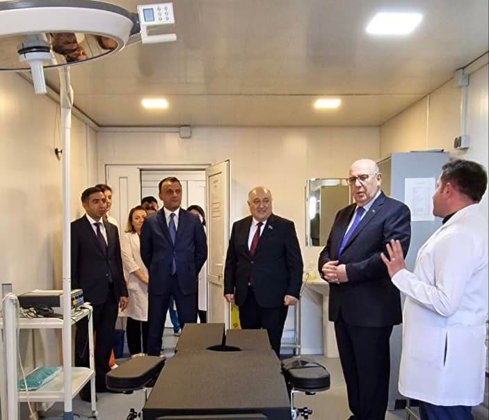 İcbari Tibbi Sığorta üzrə Dövlət Agentliyi və TƏBİB rəhbərliyi Şuşa Modul Tipli Xəstəxanada olublar  