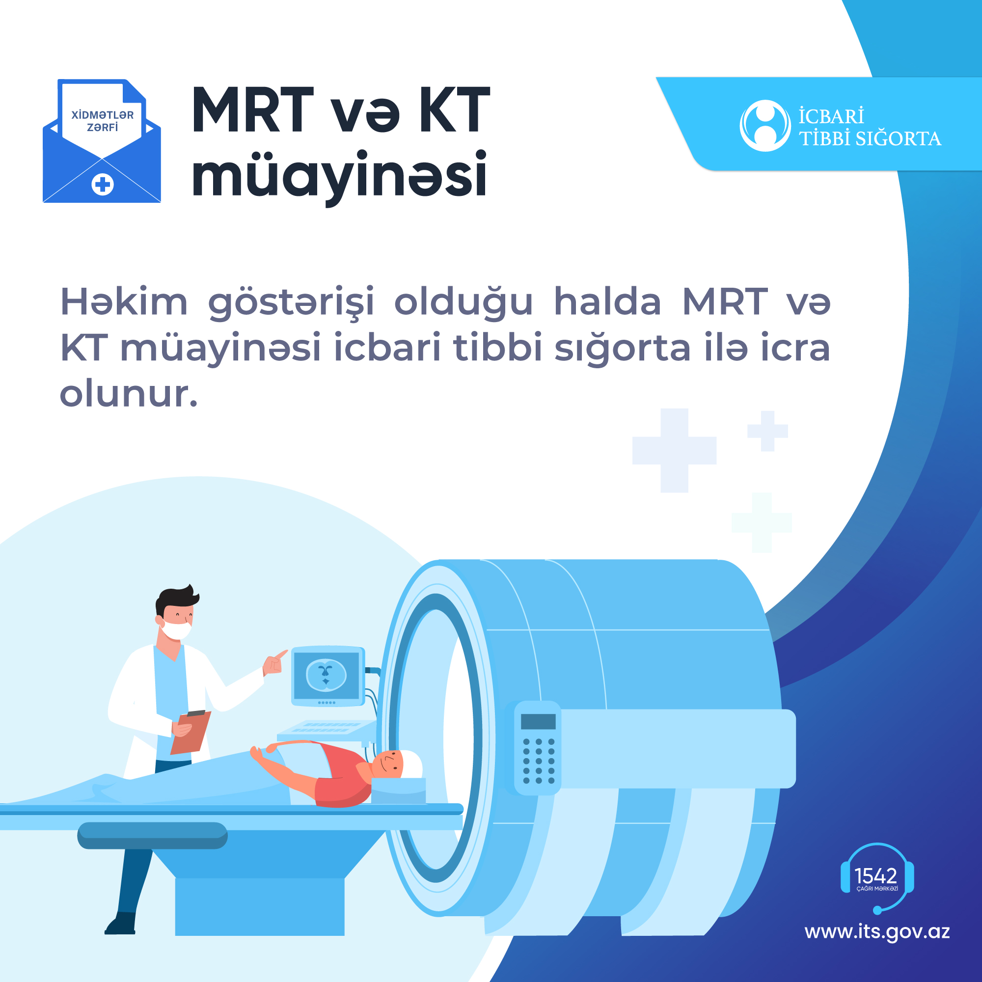MRT və KT müayinəsi icbari tibbi sığorta ilə icra olunur