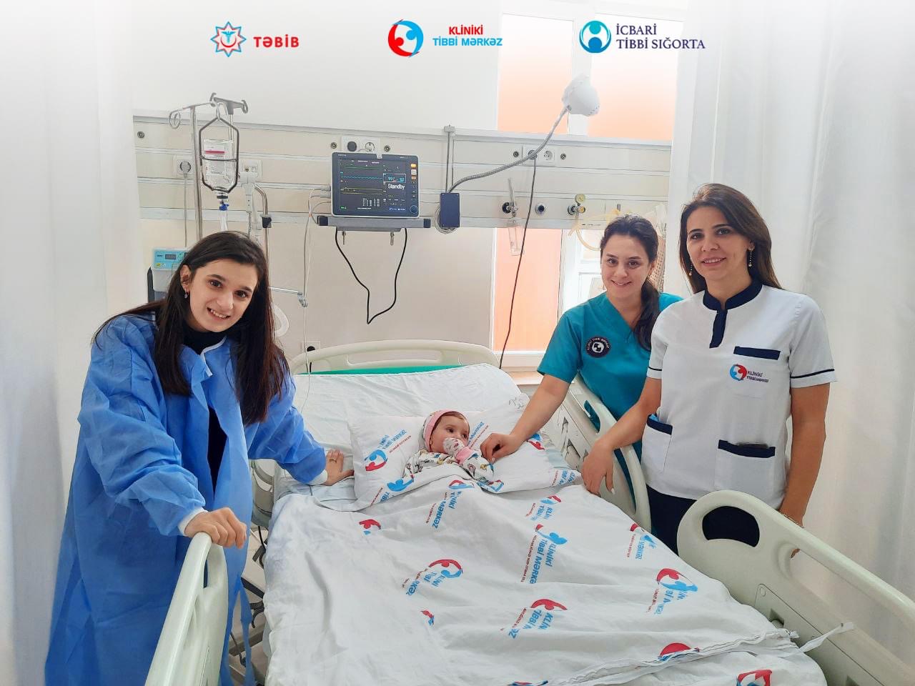 İkinci mərtəbədən yıxılaraq 20 gün koma vəziyyətində olan 9 aylıq körpənin həyatı xilas edilib - KTM