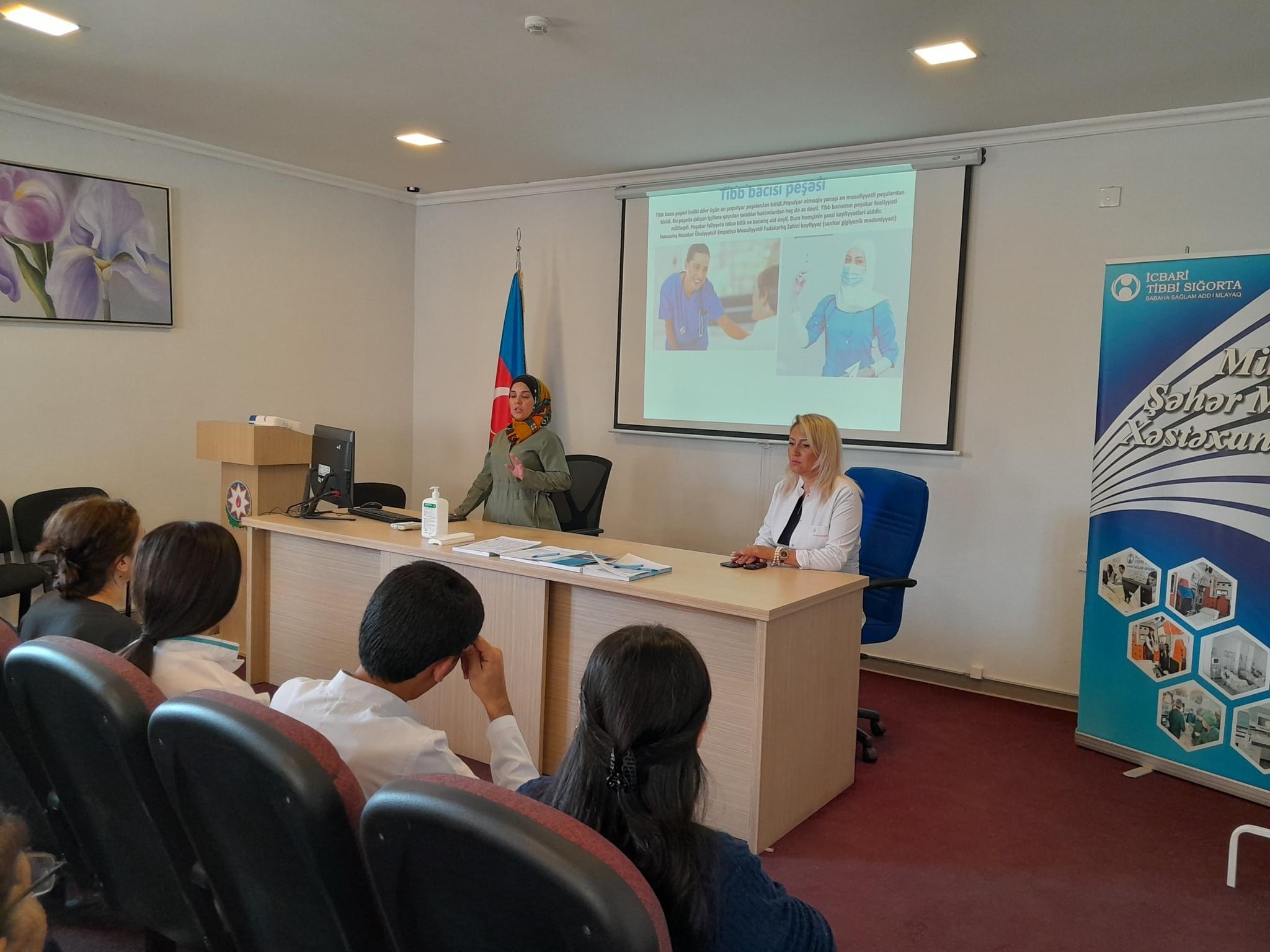 Mingəçevir Şəhər Mərkəzi Xəstəxanasında tibb bacıları üçün təlimlər keçirilir