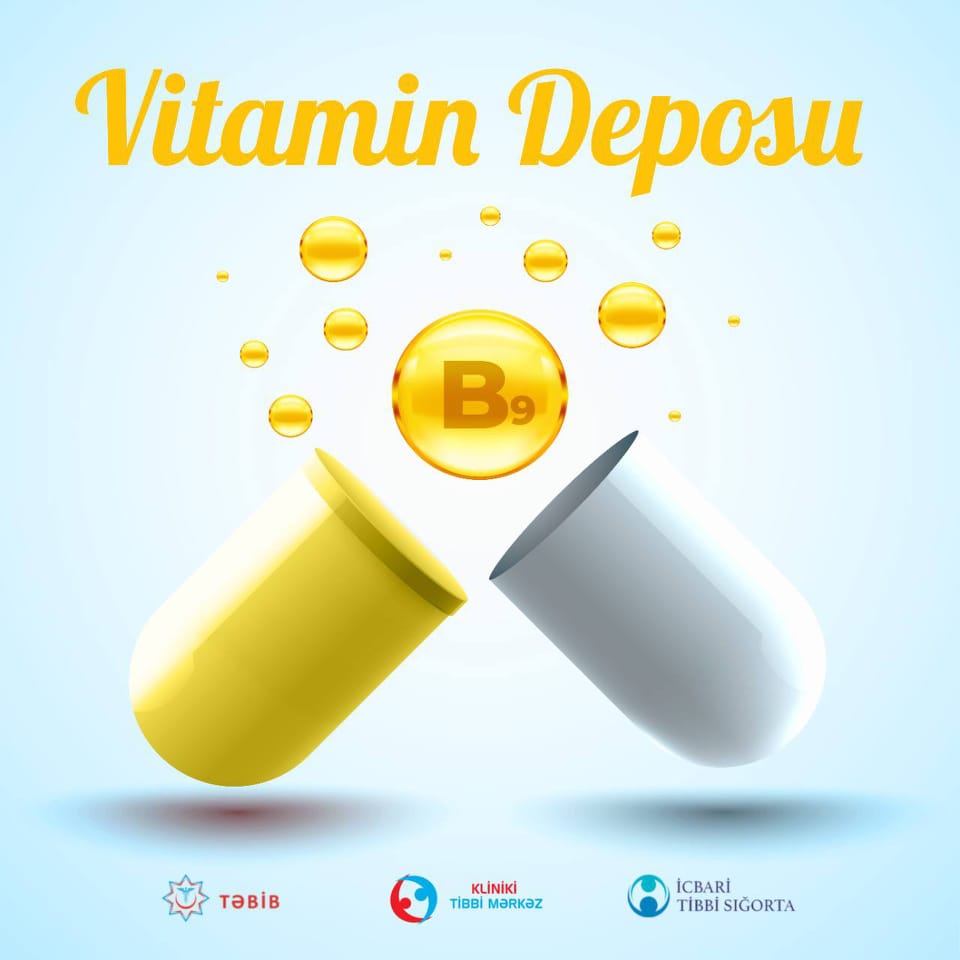 B9 vitamini körpənin ana bətnində inkişafı üçün vacibdir