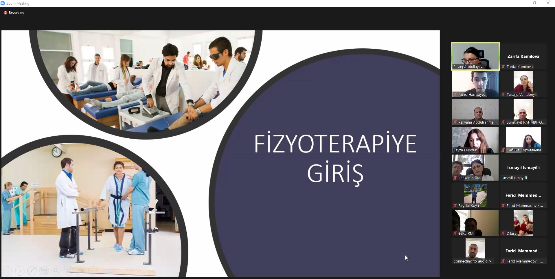 “Fizioterapiyaya giriş” adlı təlim keçirilib