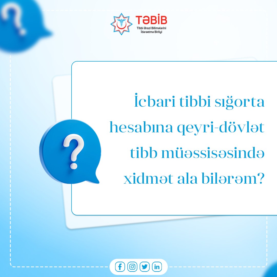 Tibbi sığorta hesabına qeyri-dövlət tibb müəssisəsində xidmət almaq mümkündür?