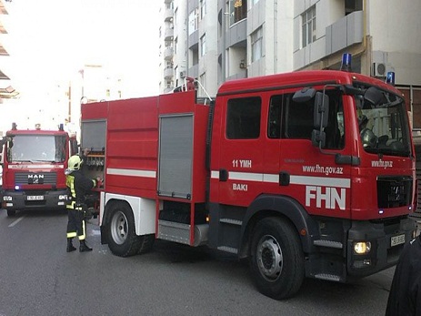 Oğuzda aptekdə yanğın olub  