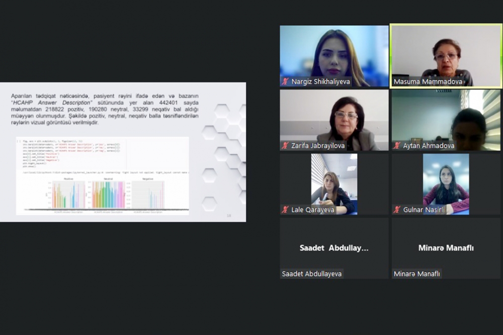 “Sosial mediada tibbi məlumatların sentiment analizi” mövzusunda məruzə dinlənilib