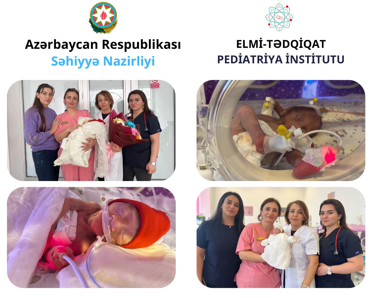 26 həftədə 600 qram çəki ilə doğulan körpə evinə yola salınıb - Elmi-Tədqiqat Pediatriya İnstitutu