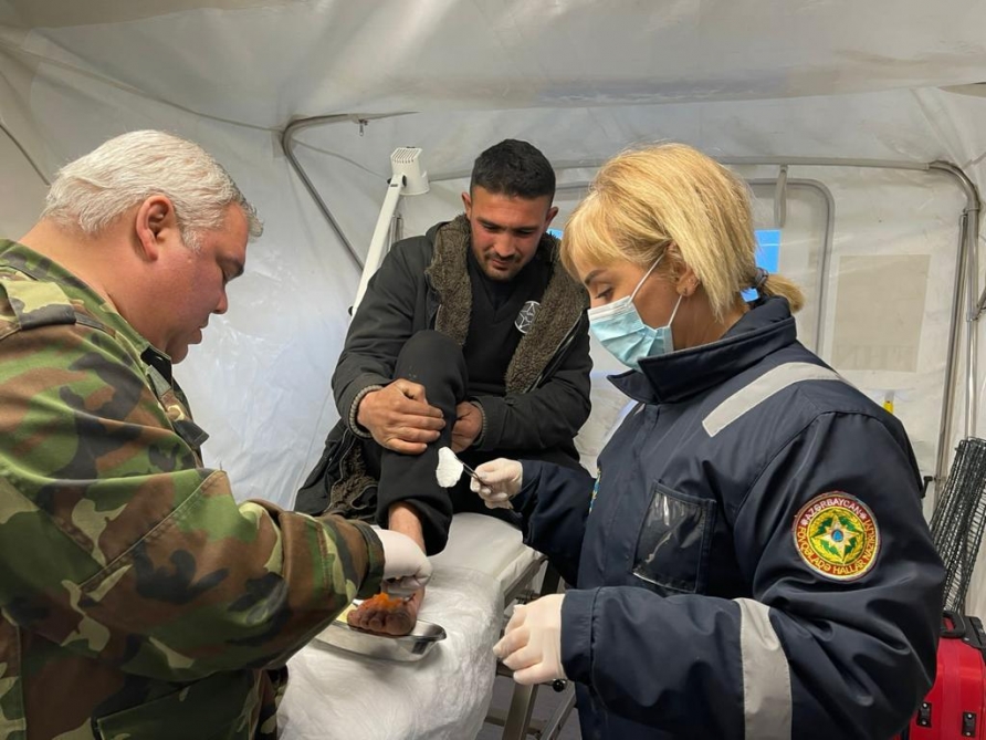 FHN-in Türkiyədə fəaliyyət göstərən mobil səhra hospitallarında 729 nəfərə tibbi xidmət göstərilib  