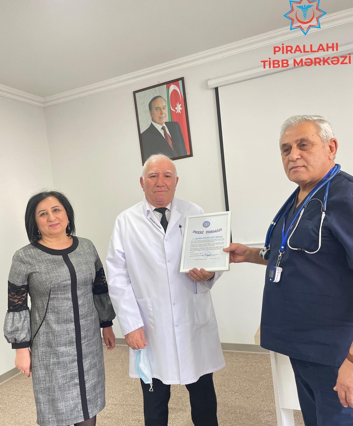 Pirallahı Tibb Mərkəzinin Poliklinika şöbəsinin müdiri təqaüdə yola salınıb