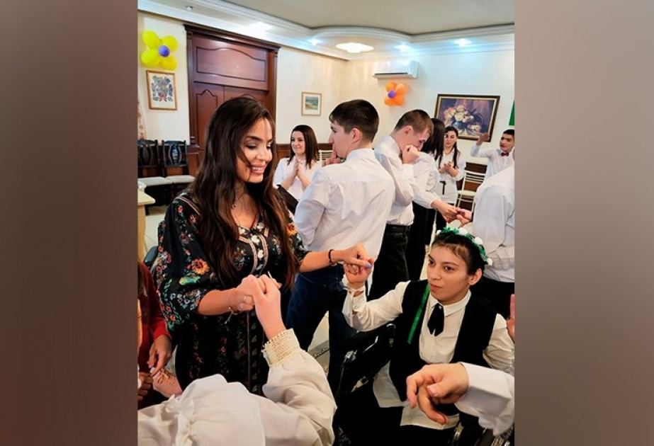 Leyla Əliyeva sağlamlıq imkanları məhdud uşaqlar üçün sosial xidmət müəssisəsində olub