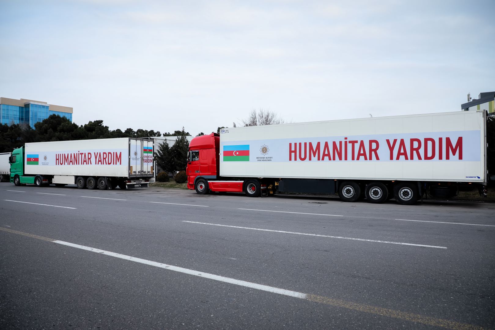 Heydər Əliyev Fondunun dəstəyi ilə toplanan humanitar yardım Türkiyəyə yola salınıb