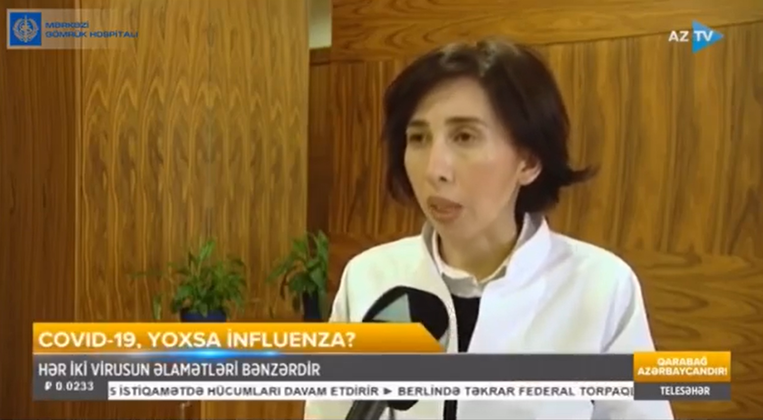 Gömrük Hospitalının həkimləri “Yayılan viruslar nə qədər təhlükəlidir?” mövzusunda müsahibə veriblər