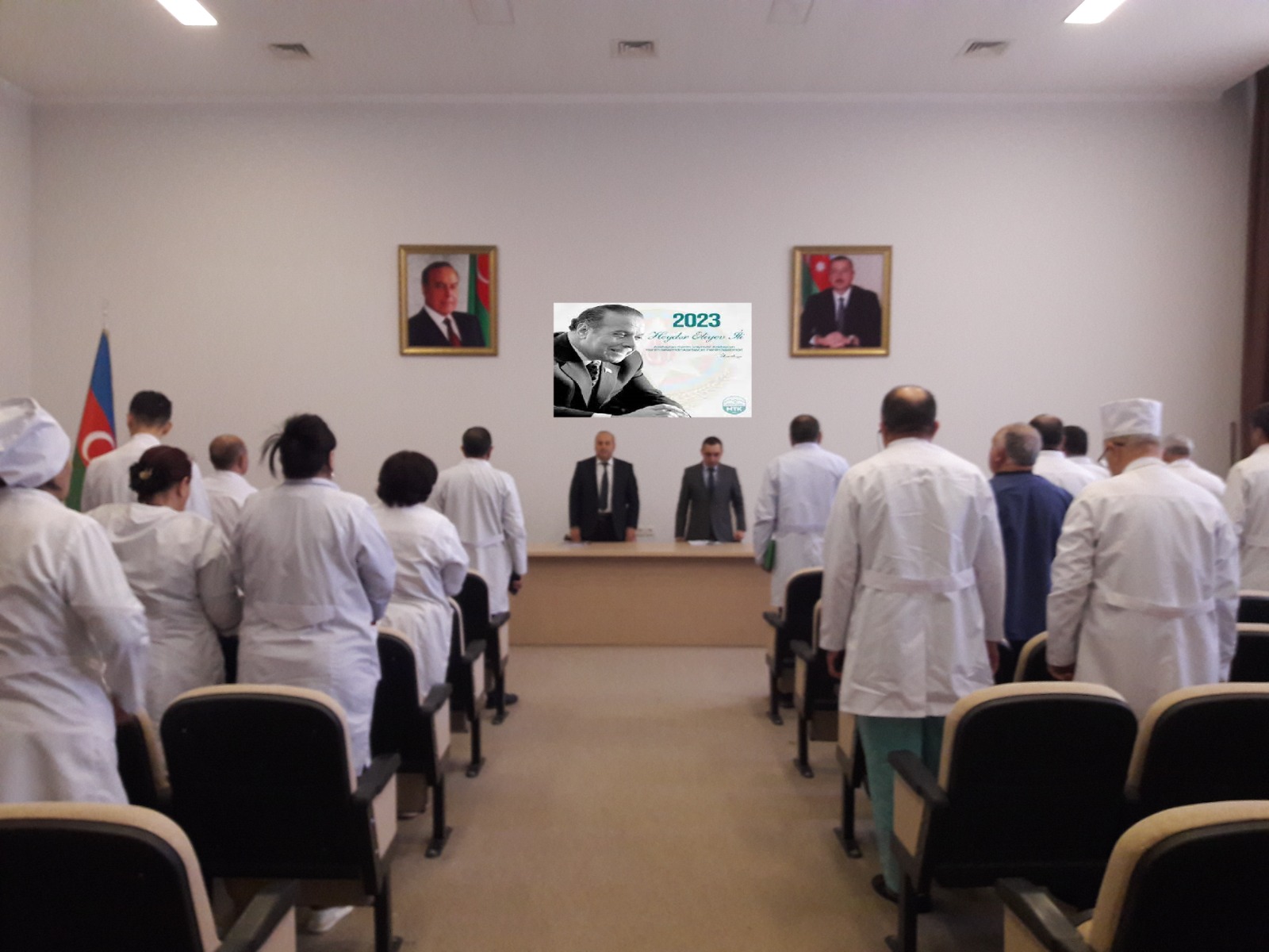 Masallı Rayon Mərkəzi Xəstəxanasında Ulu Öndər Heydər Əliyevin 100 illiyinə həsr olunan tədbir keçirilib