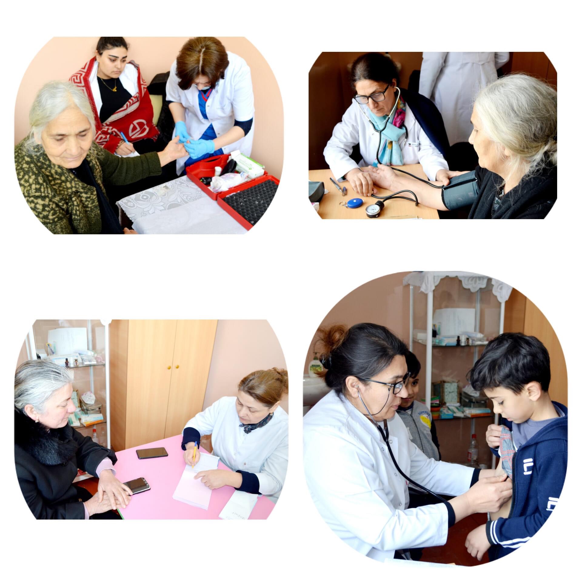 Tərtərin Gülabatlı kəndinin sakinləri kütləvi tibbi müayinələrə cəlb olunublar
