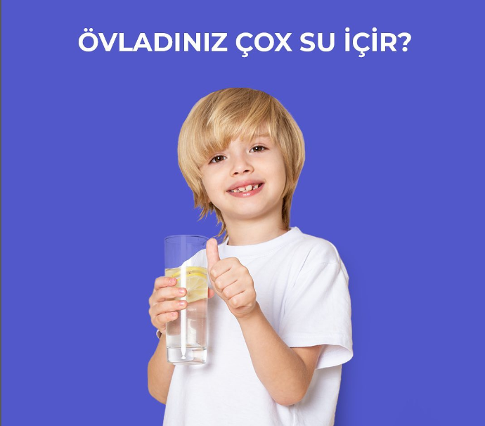 Övladınız çox su içir?