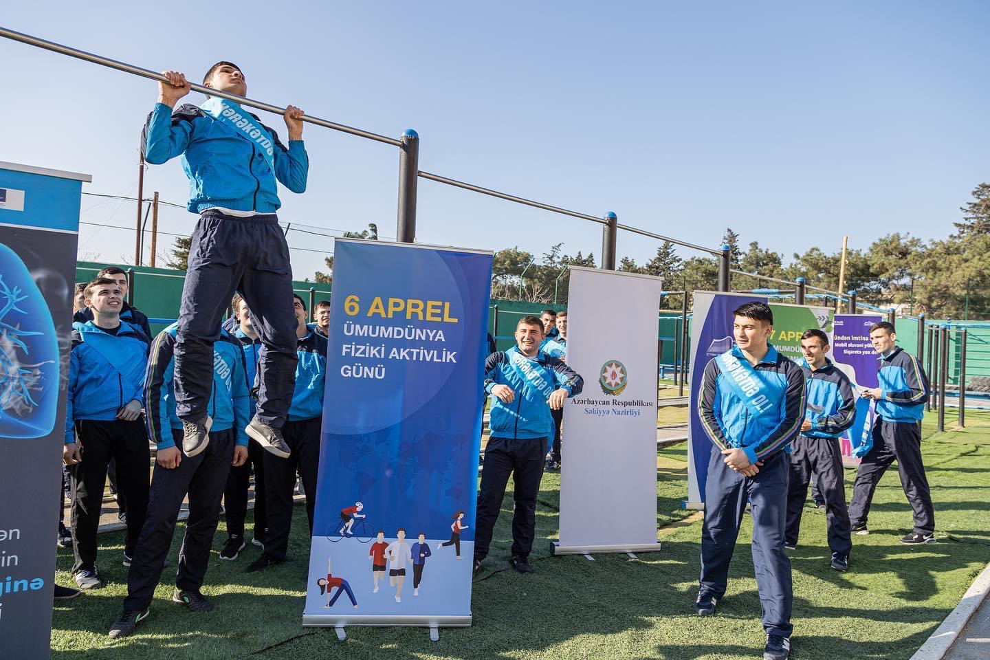 Ümumdünya Fiziki Aktivlik Gününə həsr olunmuş maarifləndirici aksiya təşkil edilib
