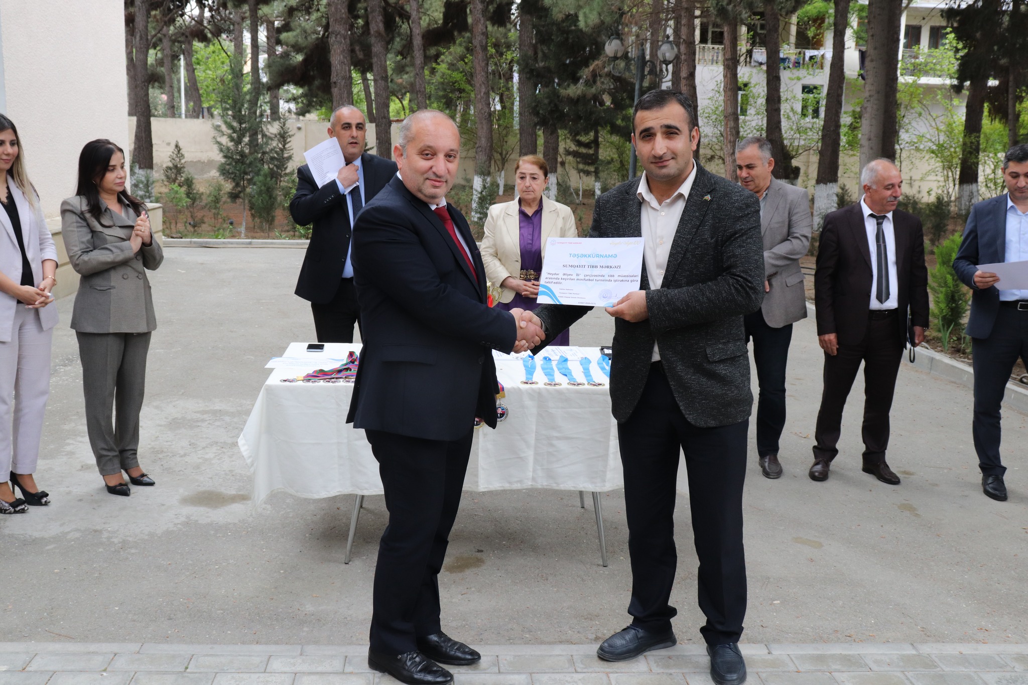  Sumqayıt Tibb Mərkəzinin keçirdiyi minifutbol turnirinin qalibi məlum olub   