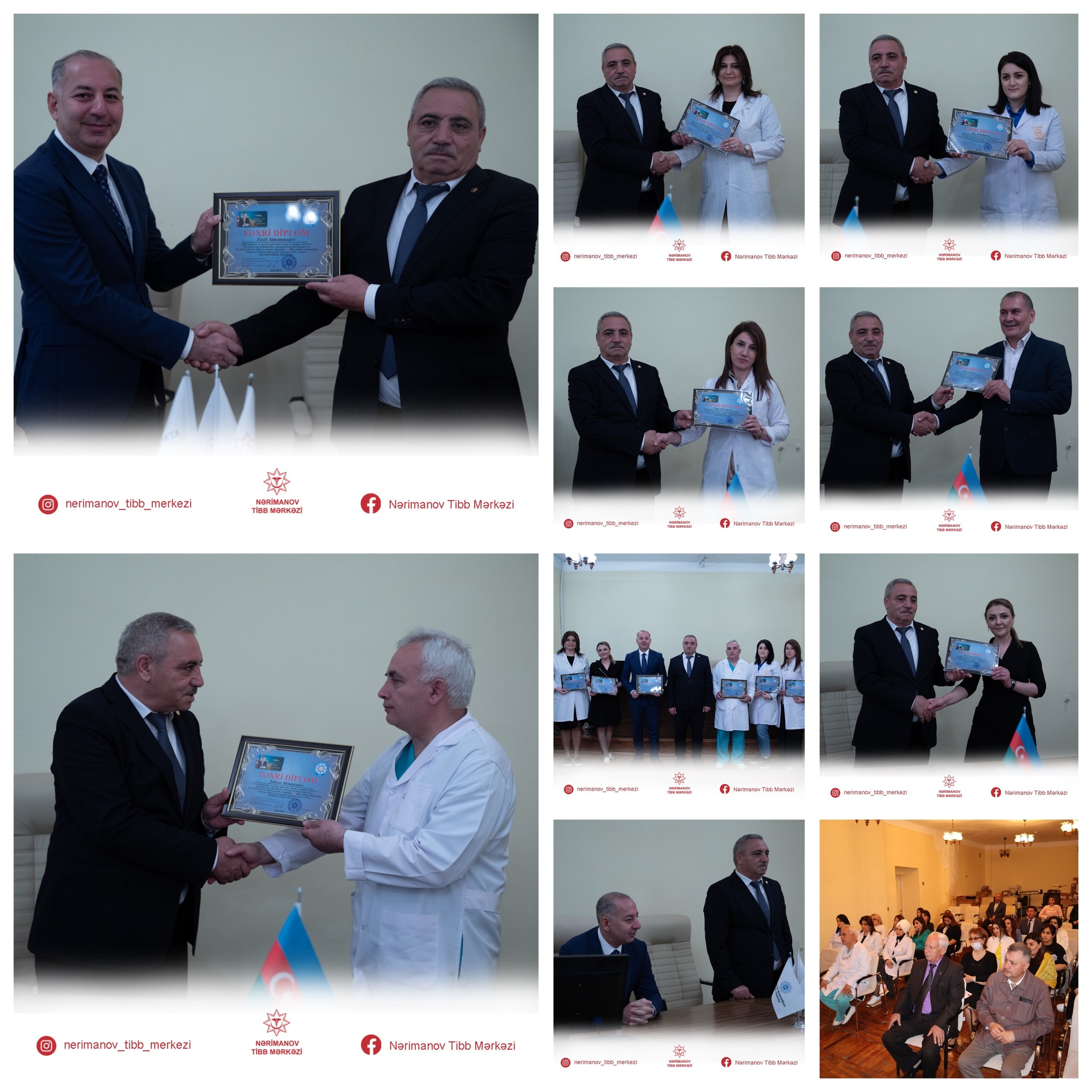 Nərimanov Tibb Mərkəzinin direktoru və bir neçə həkimi Fəxri diplomla təltif edilib