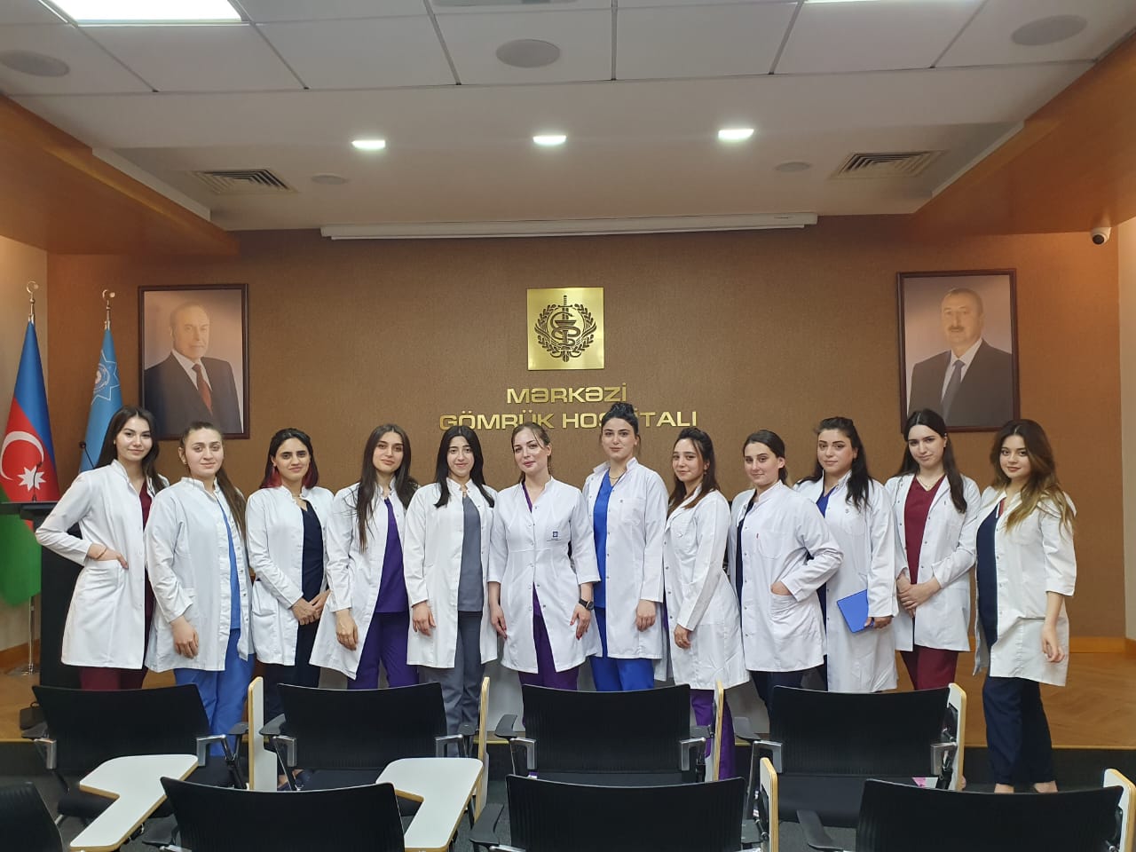 Mərkəzi Gömrük Hospitalında təcrübə keçən 2 nömrəli Bakı Baza Tibb Kollecinin tələbələri üçün təlim keçirilib