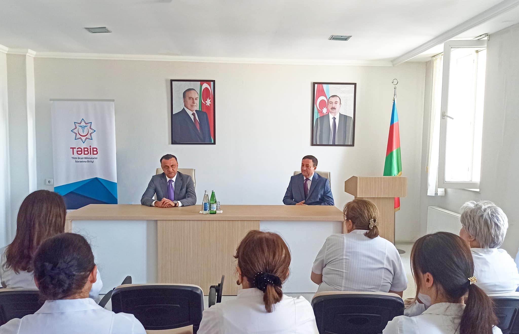 Tibb müəssisələrinin yeni direktorları kollektivə təqdim olunub