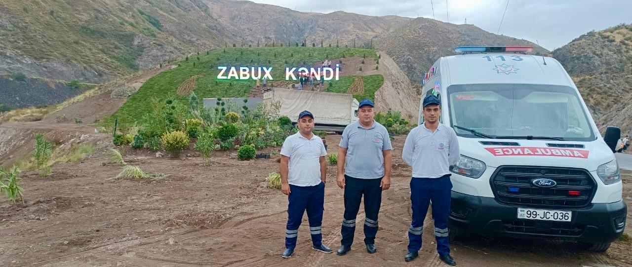 Laçının Zabux kəndinə yola salınan ilk köç karvanını TƏBİB əməkdaşları müşaiyət ediblər