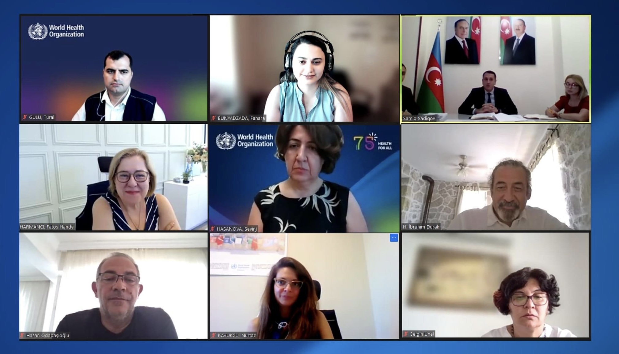 ÜST-nin və Naxçıvan Səhiyyə Nazirliyinin nümayəndə heyətləri arasında onlayn görüş olub