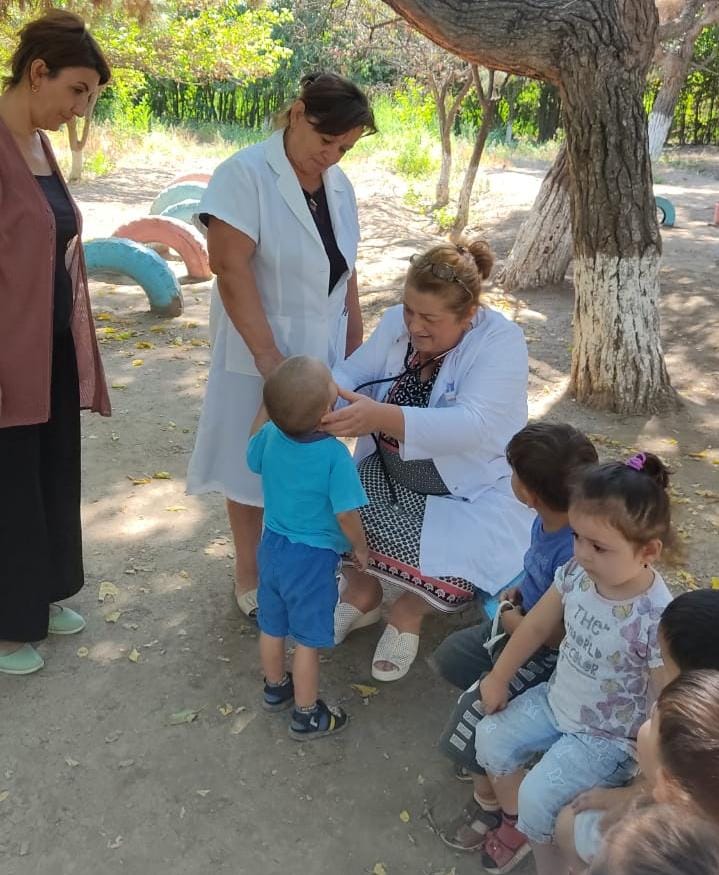 Şəmkirin Mahmudlu kənd uşaq bağçasında uşaqların dispanzeriziasiyası aparılıb  