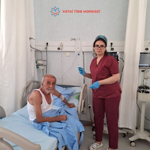 Ağciyər və ürək çatışmazlığı diaqnozu qoyulan 70 yaşlı pasiyentin müalicələrdən sonra vəziyyəti yaxşılaşıb - Xətai Tibb Mərkəzi
