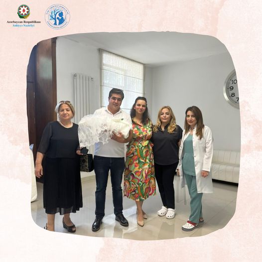 Vaxtından əvvəl doğuş təhlükəsi ilə Elmi-Tədqiqat Mamalıq və Ginekologiya İnstitutuna müraciət edən qadın övladına qovuşub