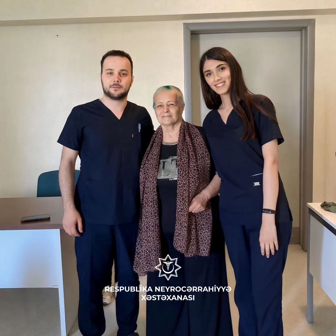 Sağ alın-təpə nahiyəsində şiş və şişə qansızma diaqnozu qoyulan 69 yaşlı pasiyent sağlamlığına qovuşub
