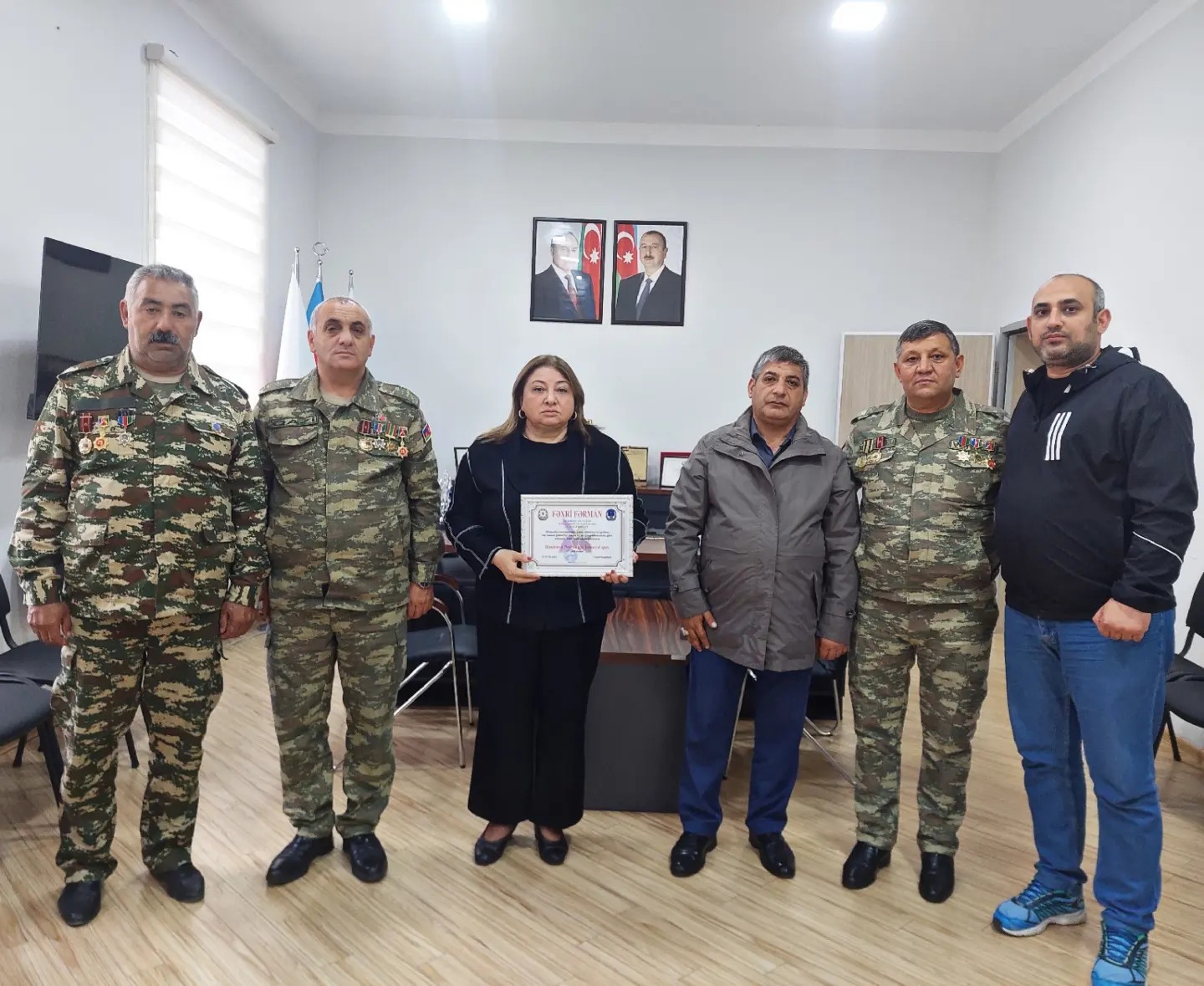  Sabunçu Tibb Mərkəzində müayinə və müalicə olunan müharibə veteranları ilə görüş keçirilib   