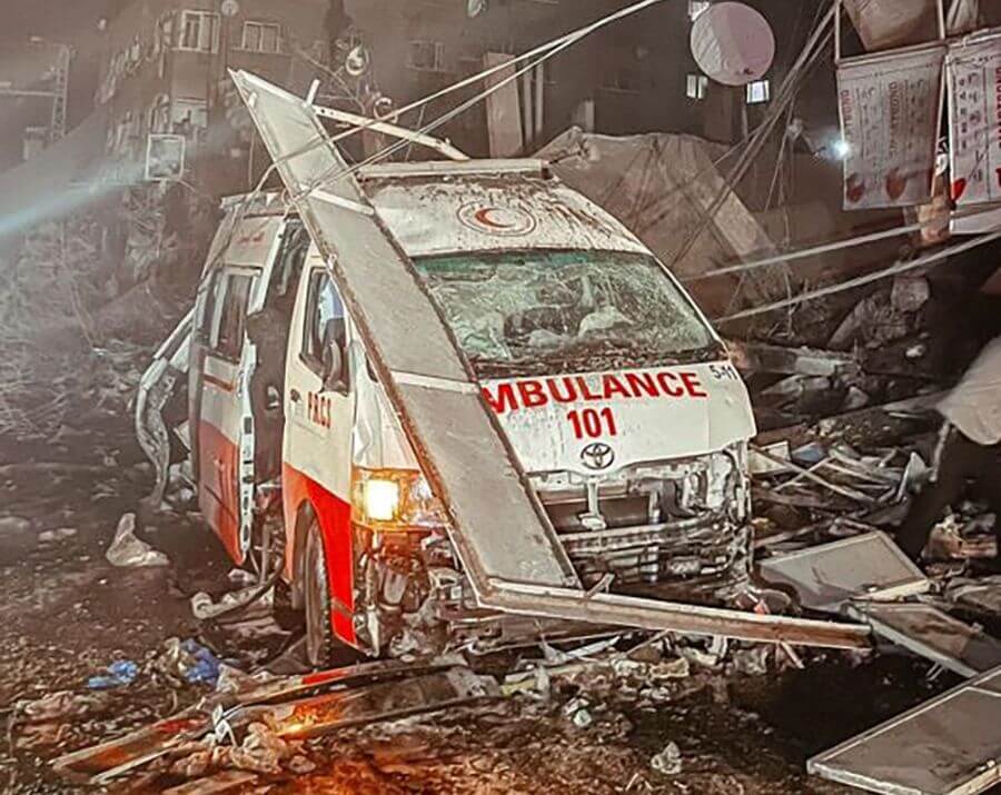 Fələstin Qızıl Aypara Cəmiyyəti: İsrail Qəzzada təcili yardımı hədəfə alıb