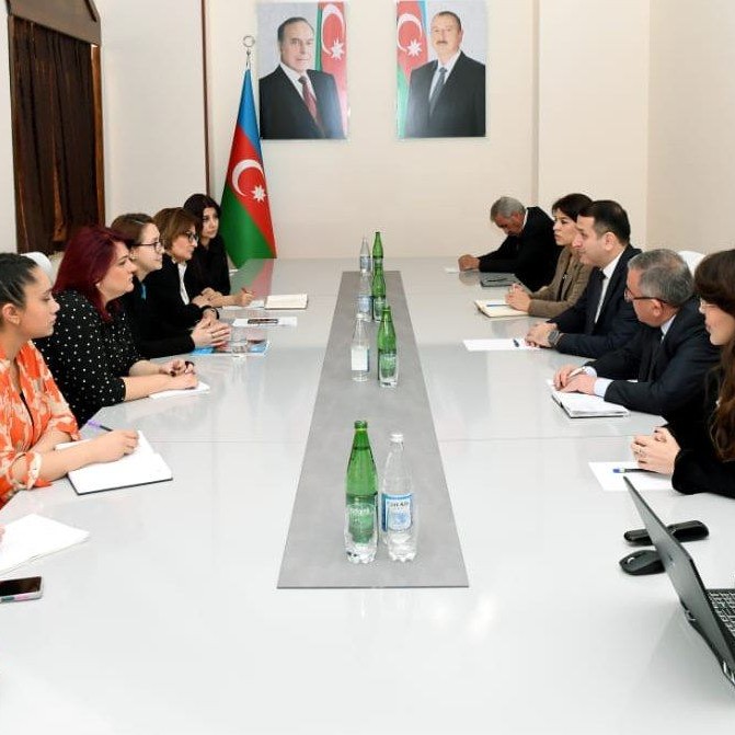 UNİCEF-in nümayəndə heyəti Naxçıvan MR Səhiyyə nazirinin birinci müavini ilə görüşüb