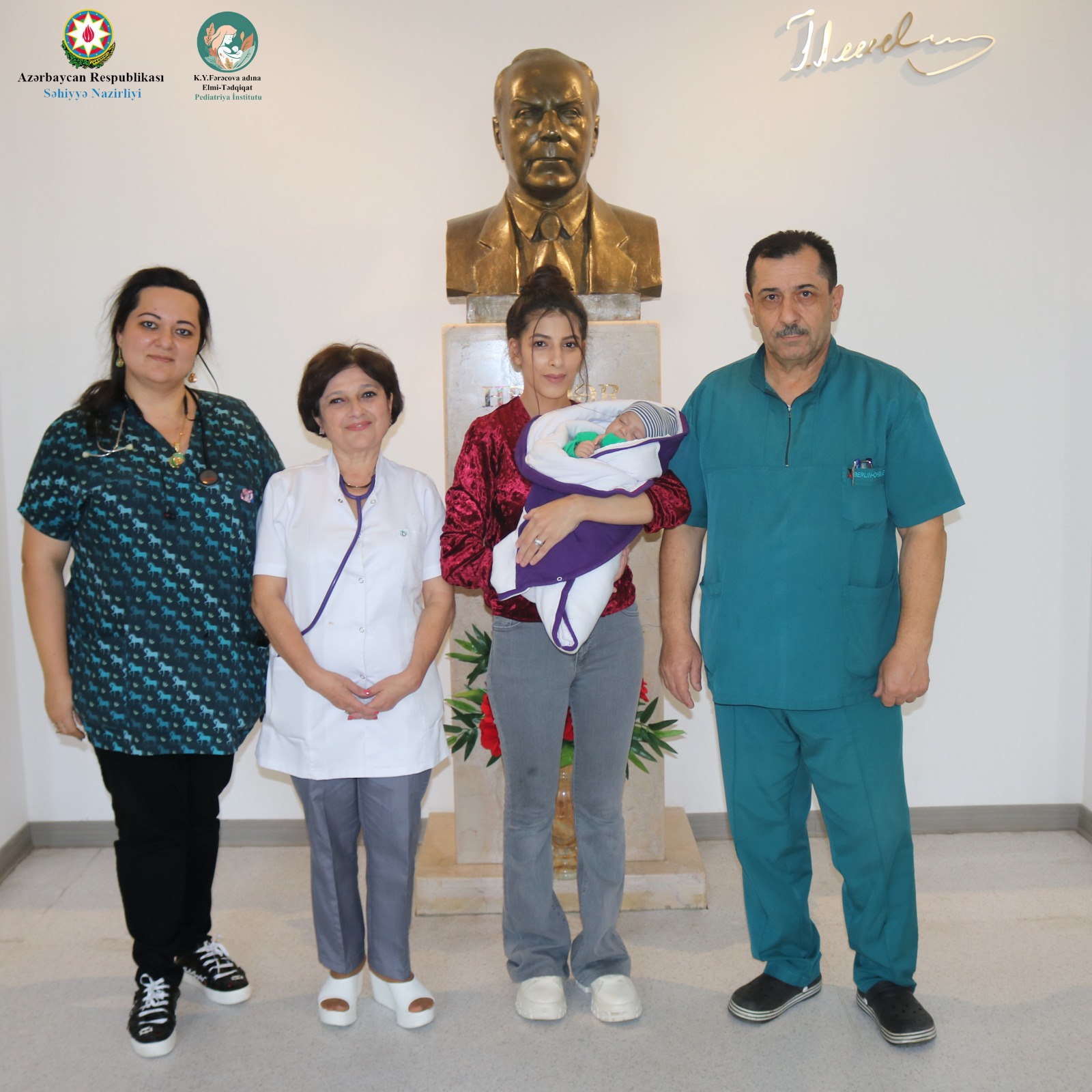 Ağır vəziyyətdə Elmi-Tədqiqat Pediatriya İnstitutuna çatdırılan körpə uğurla əməliyyat olunub